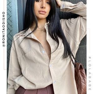 BNWT BOYFRIEND STYLE BUTTON UP